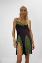 abito con  pizzo contrast
